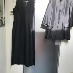 INCREDIBLE BUY! Gorgeous Morgane Lefay shantung silk very elegant ensemble L.